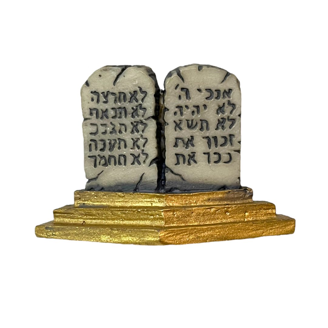 Pedra Dez Mandamentos Hebraico Pequena
