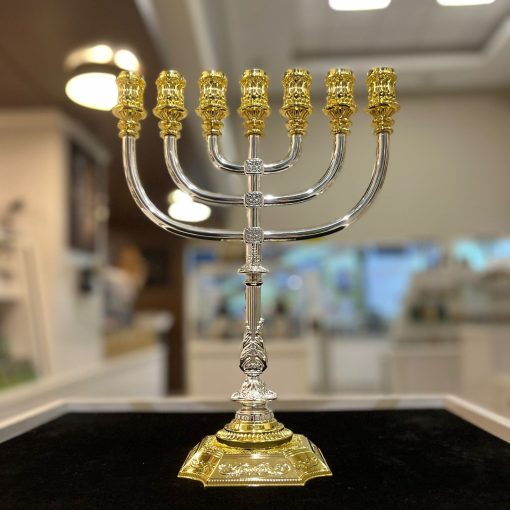 Candelabro Ouro e Prata