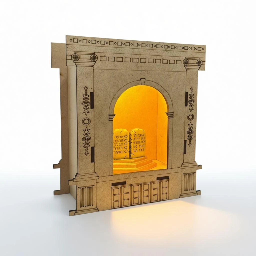 Luminária Tábua 10 Mandamentos - Amarelo