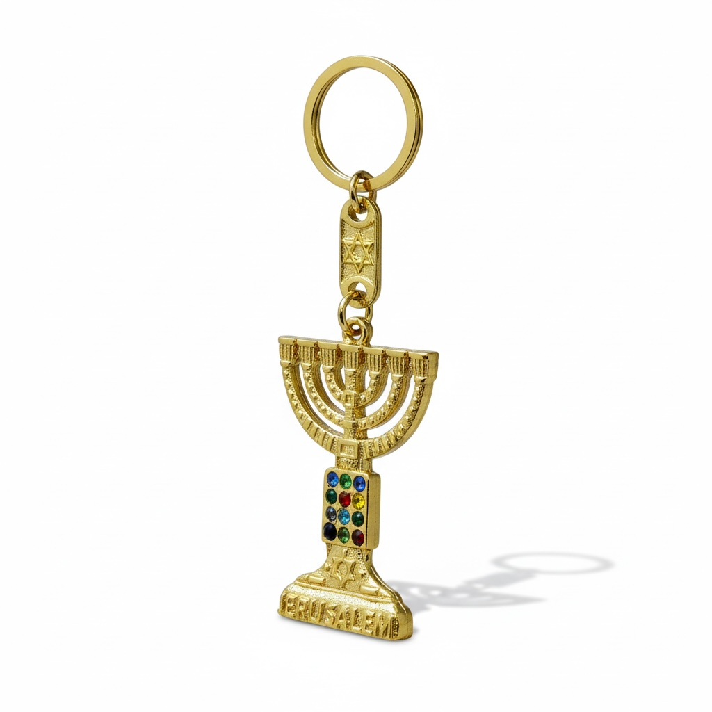 Chaveiro Menorah 12 Tribos