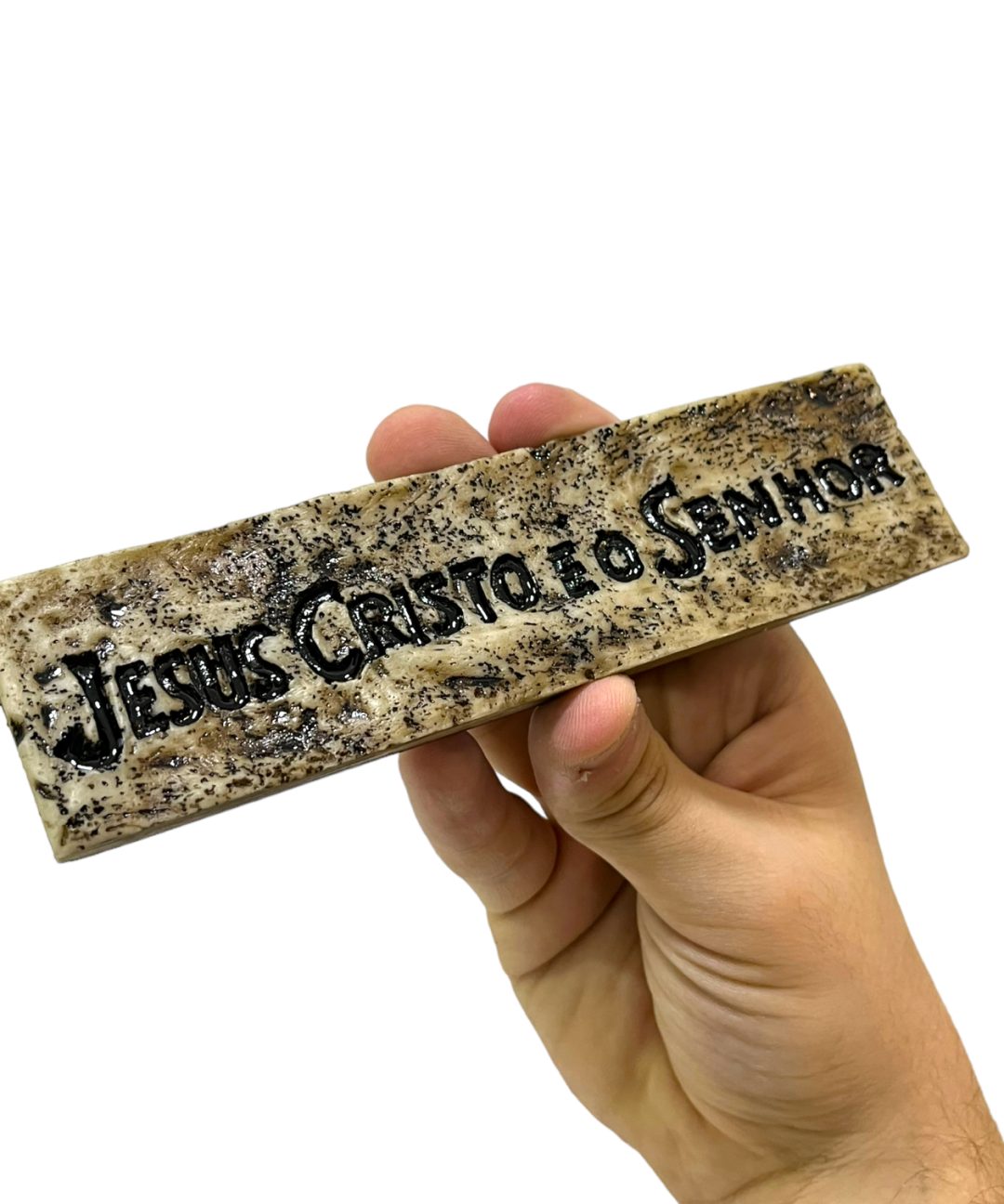 Pedra Jesus Envelhecida Pequena