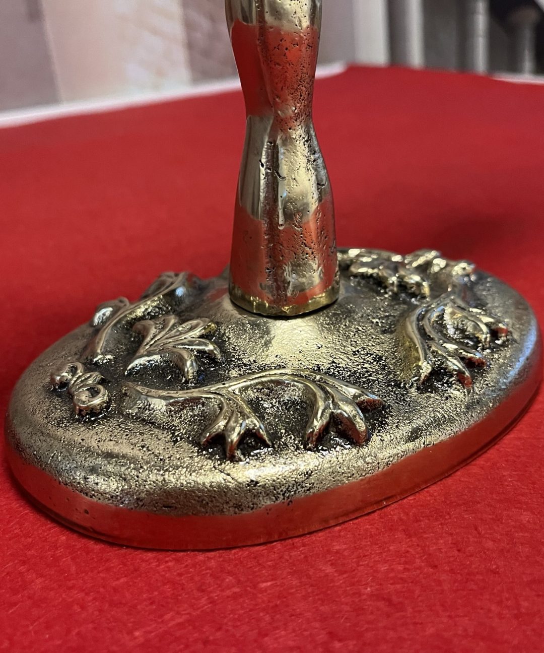 Candelabro Bronze Maciço Artesanal