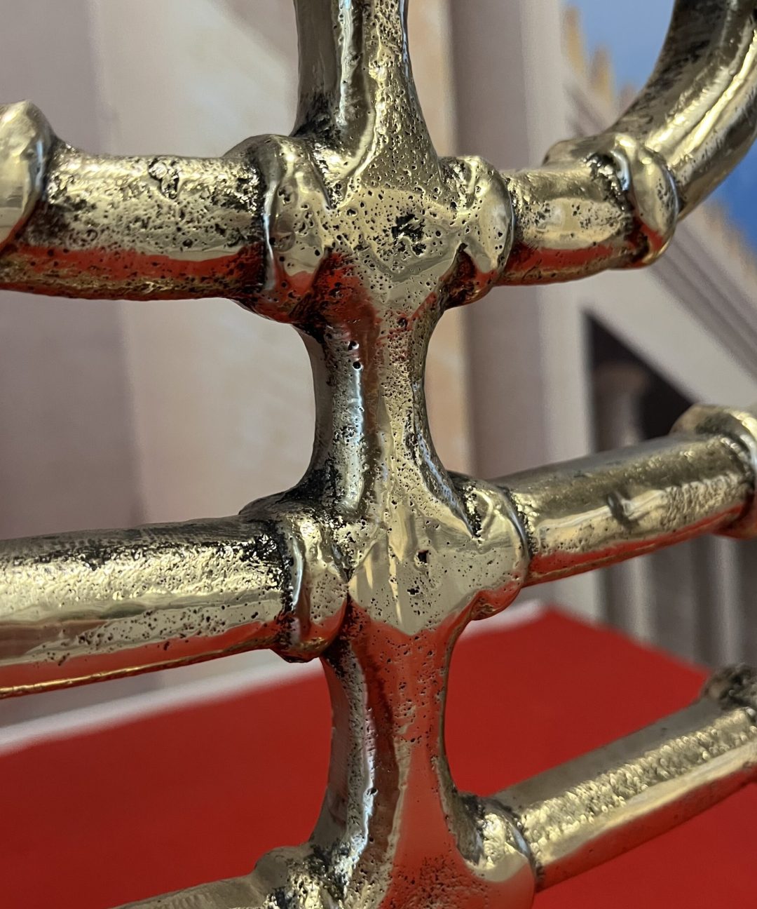 Candelabro Bronze Maciço Artesanal
