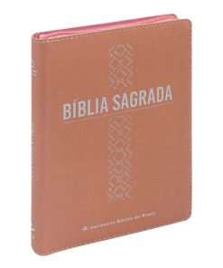 Bíblia Rosa com Zíper