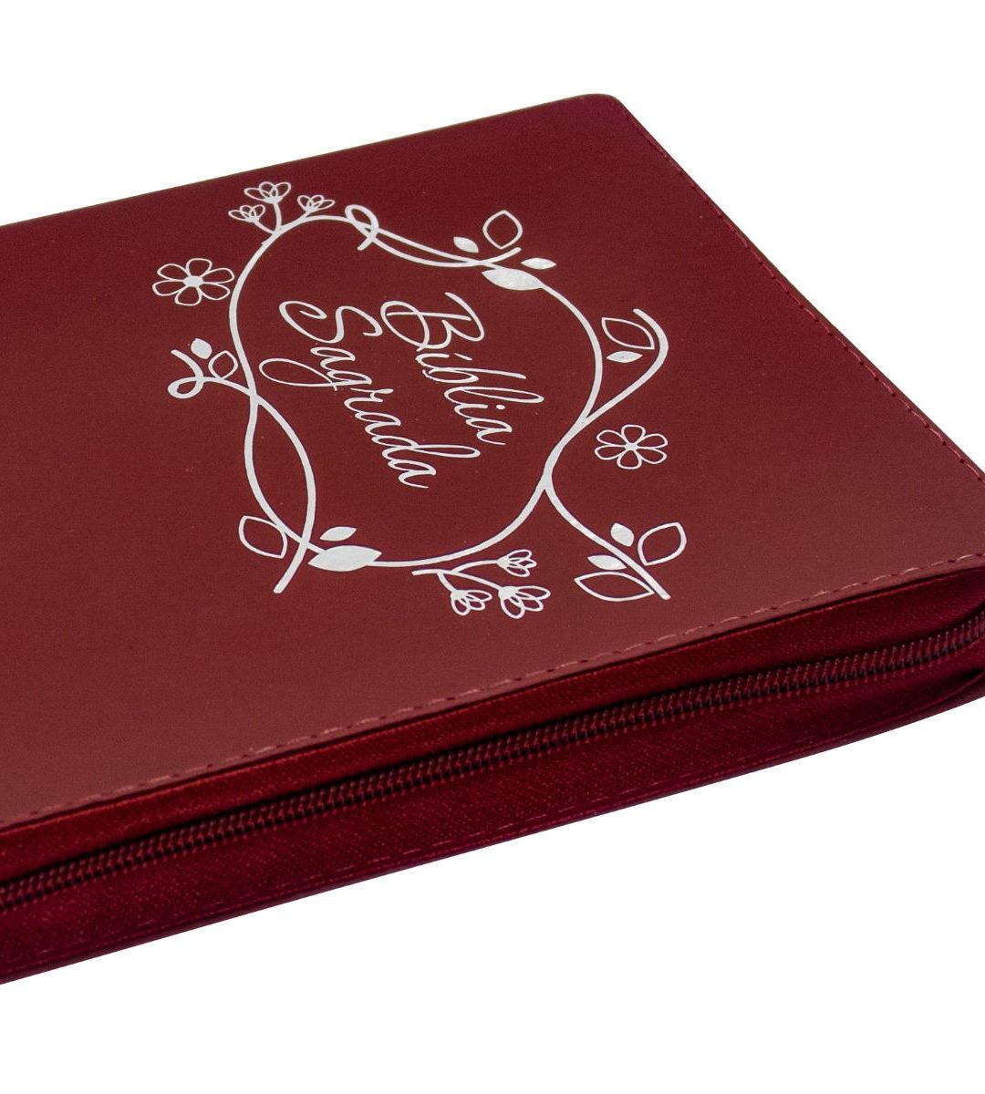 Bíblia Vinho com Zíper