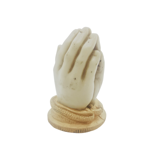 Escultura Mãos de Oração Bege