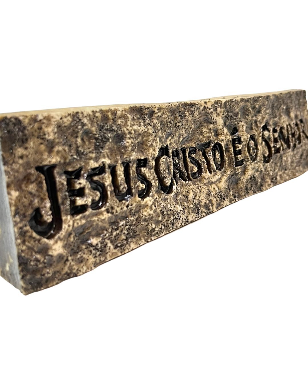 Pedra Jesus Envelhecida Grande