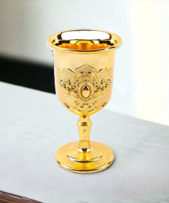 Taça Dourada Metal Pequena 30ml