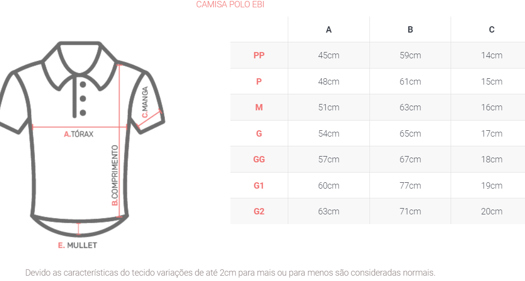 Camisa polo EBI