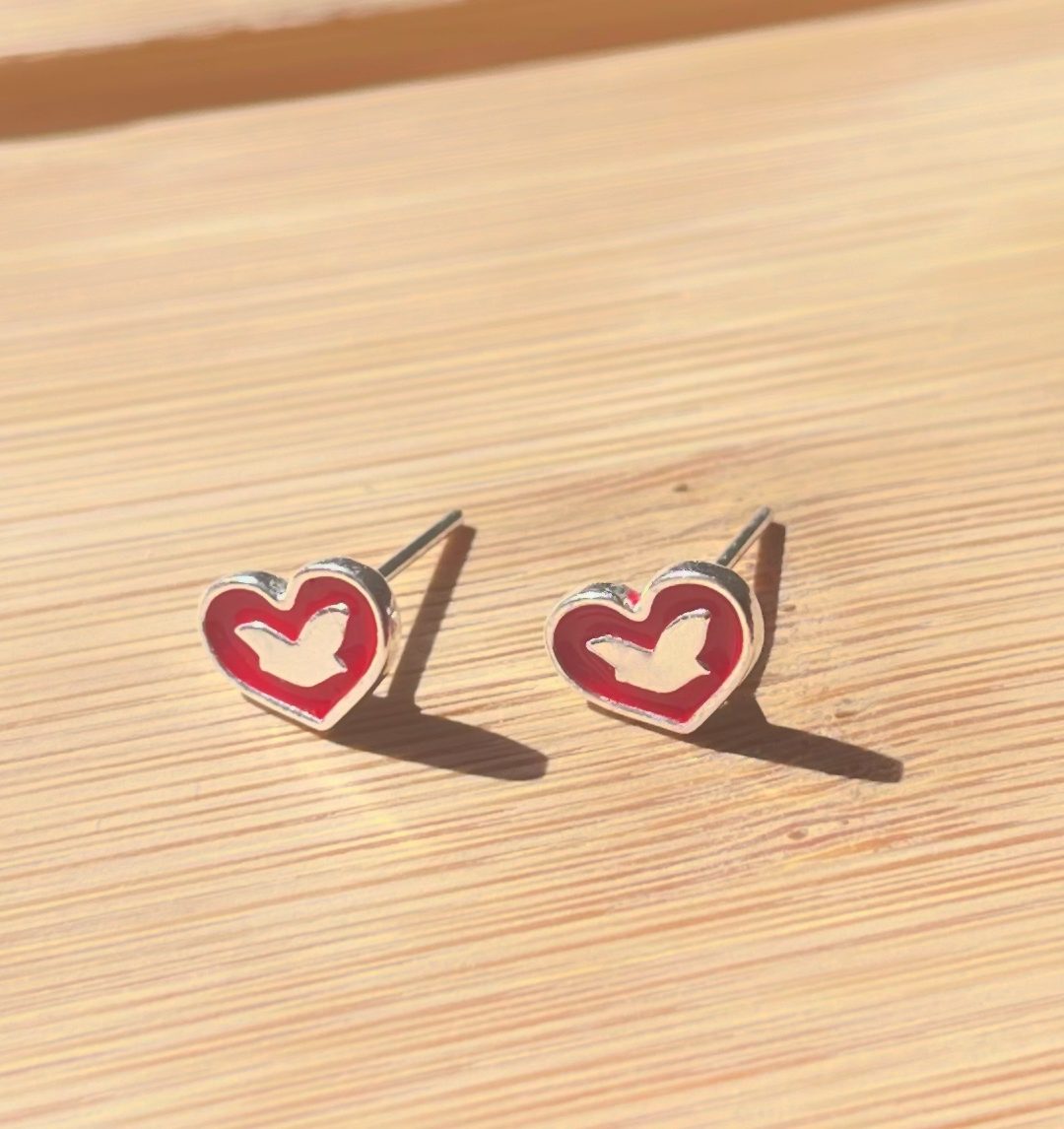 Brinco Coração Prata