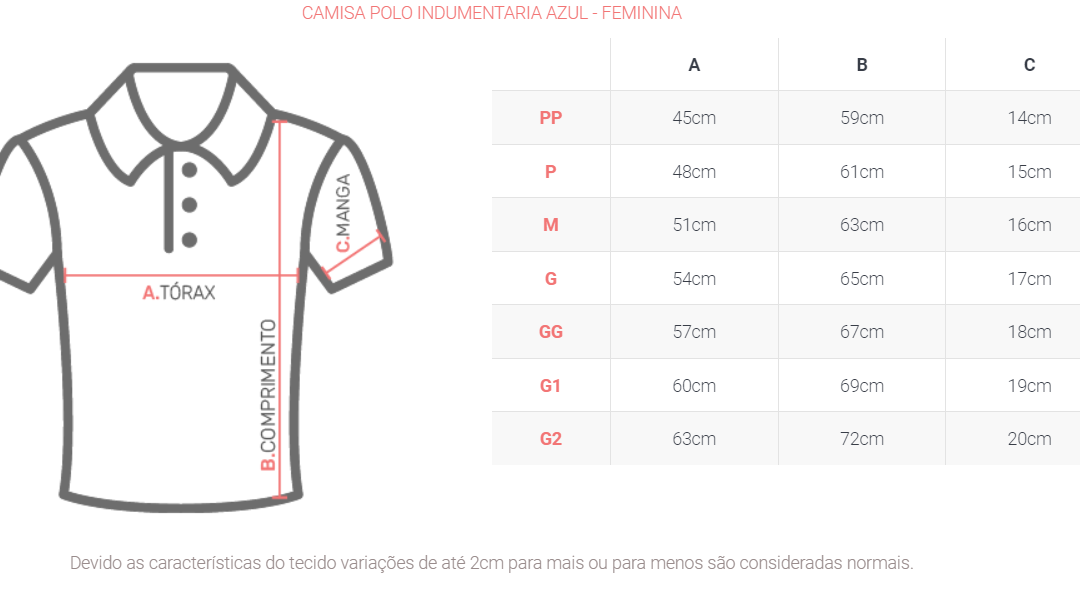 Camisa Polo Indumentaria Azul Feminina