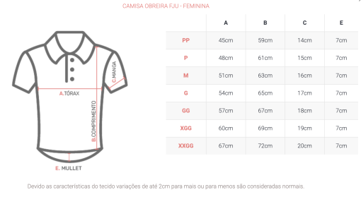Camisa Obreira FJU - Feminina - Imagem 2