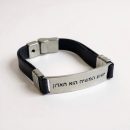 Pulseira de Couro Jesus Cristo É o Senhor - Unissex