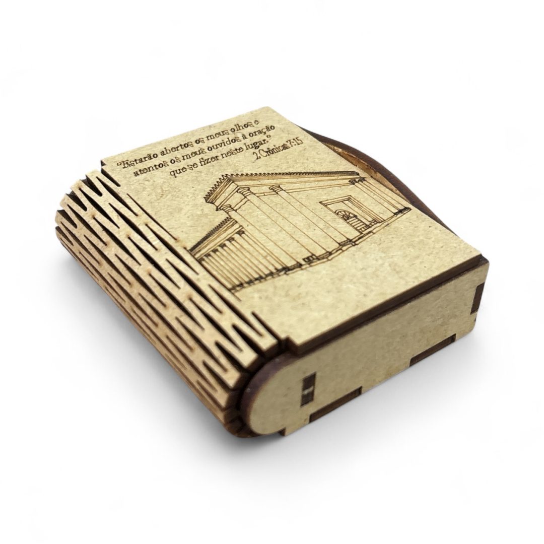 Caixinha de Promessa Crua - Templo de Salomão