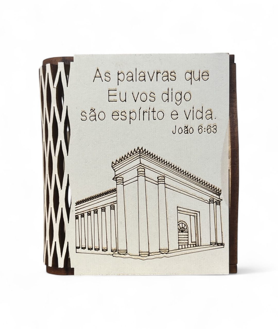 Caixinha de Promessa Branca - Templo de Salomão