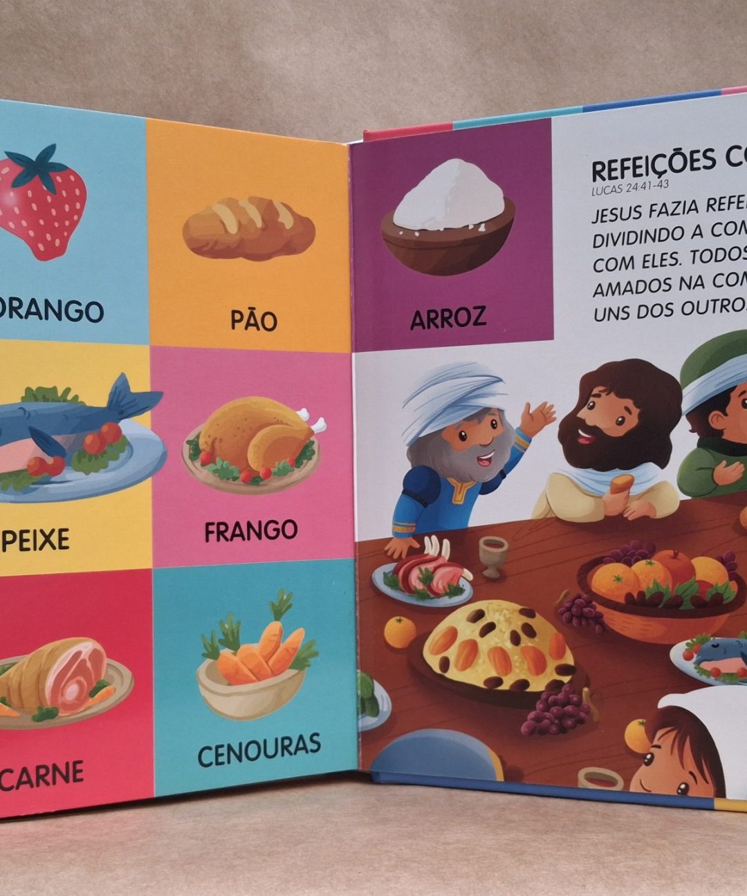 Livro Almofadado médio Minhas 100 primeiras palavras bíblicas