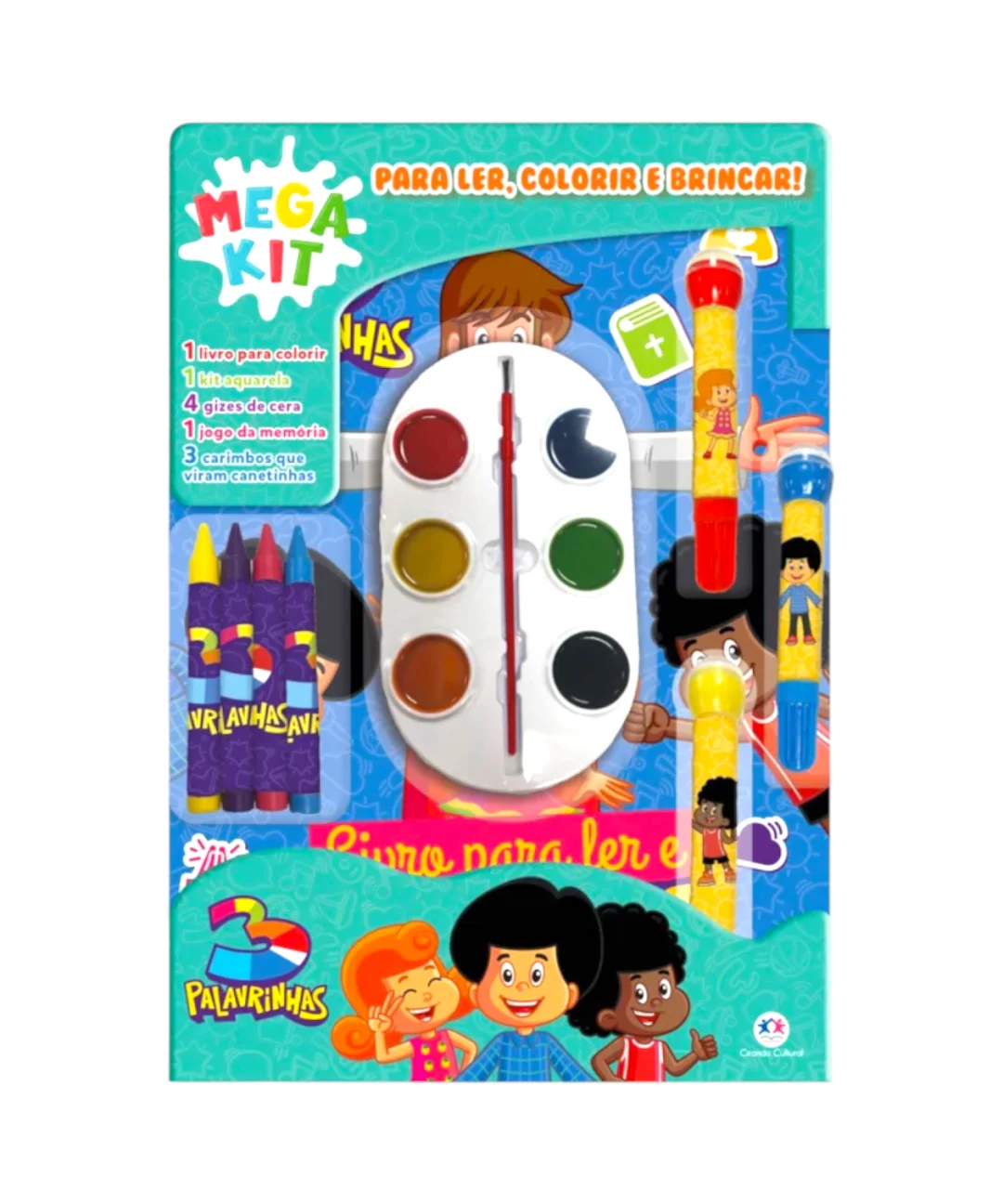 Livro Super pack 3 Palavrinhas - Ler, colorir e brincar