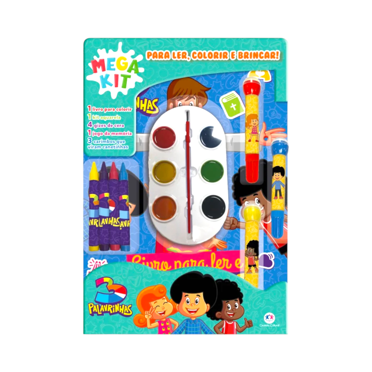 Livro Super pack 3 Palavrinhas - Ler, colorir e brincar