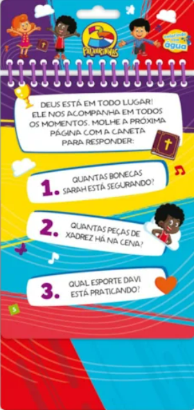 Livro Aquabook 3 Palavrinhas - Deus é nosso amigo - Imagem 2