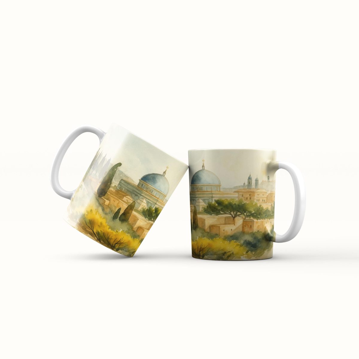 Caneca Jerusalém - aquarela