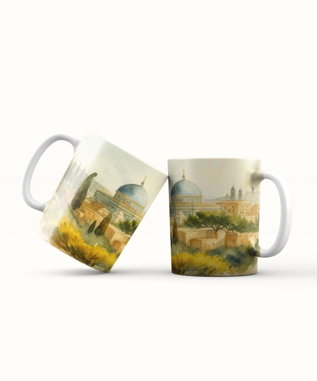 Caneca Jerusalém - aquarela