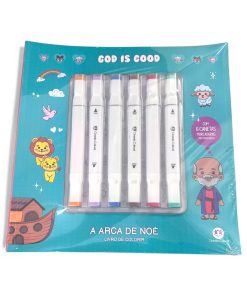 A arca de Noe para colorir + 6 Canetas
