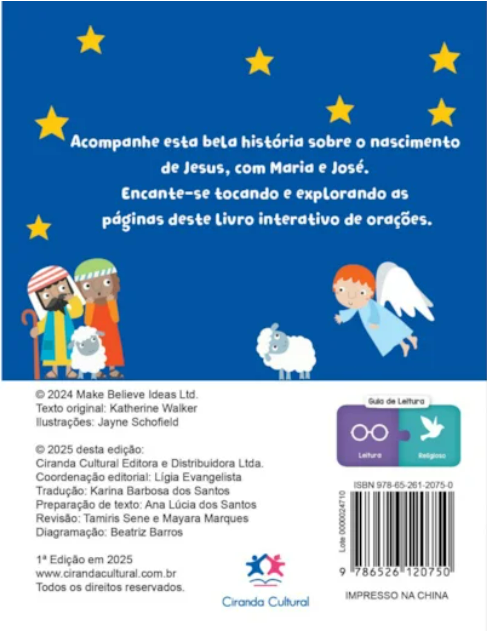Livro Almofadado pequeno O Nascimento de Jesus - Imagem 2