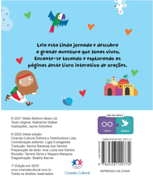 Livro Almofadado pequeno Jonas e o Grande Peixe - Imagem 2
