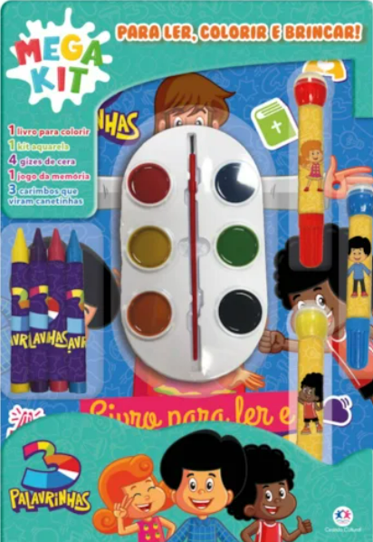 Livro Super pack 3 Palavrinhas - Ler, colorir e brincar