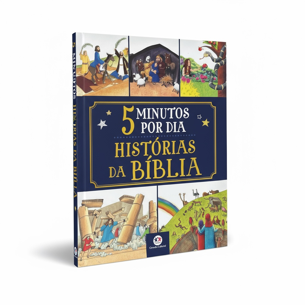 Livro Almofadado grande 5 Minutos Por Dia - Histórias da Bíblia
